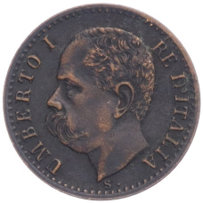 Монета 1 чентезимо 1895 года Италия (реверс)