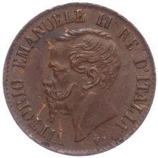 Монета 1 чентезимо 1867 года M Италия (реверс)