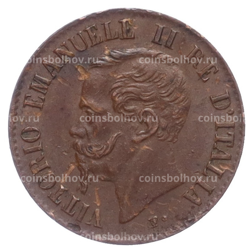 Монета 1 чентезимо 1867 года M Италия (вид 2)