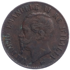 Монета 1 чентезимо 1867 года М Италия (реверс)
