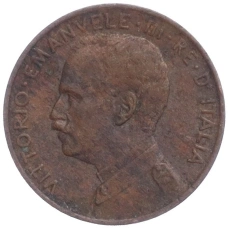 Монета 1 чентезимо 1912 года Италия (реверс)