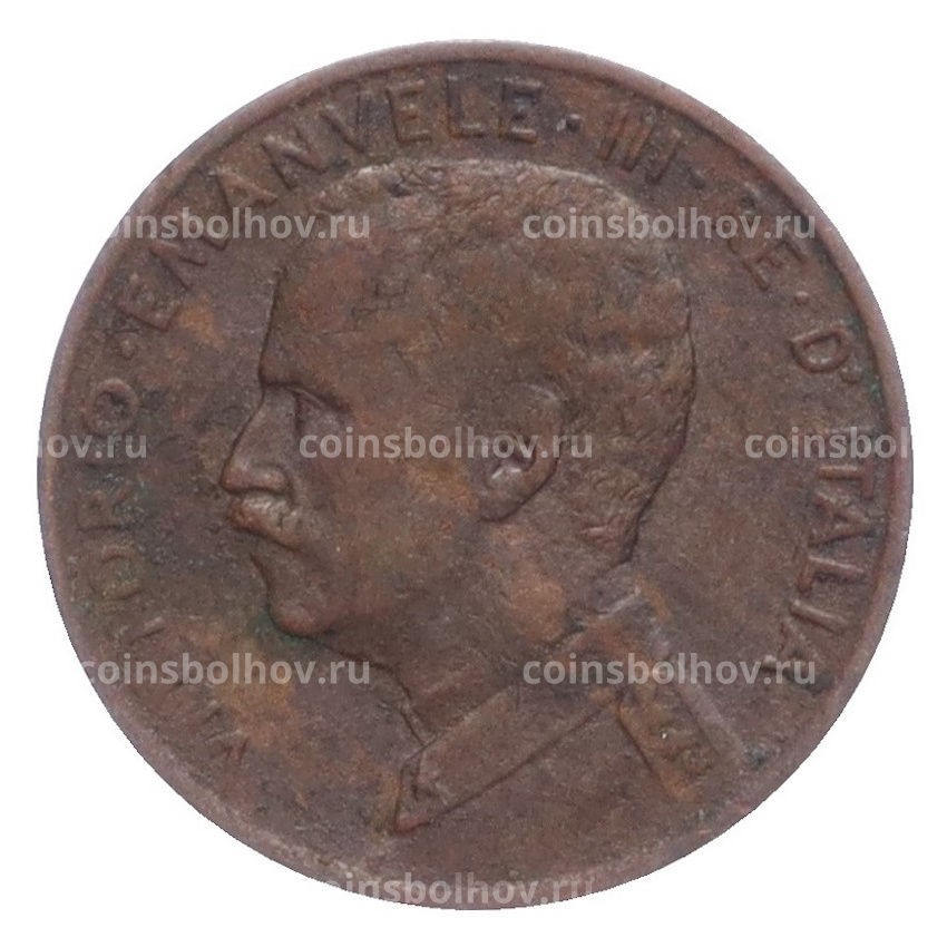 Монета 1 чентезимо 1914 года Италия (вид 2)