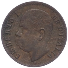 Монета 1 чентезимо 1895 года Италия (реверс)