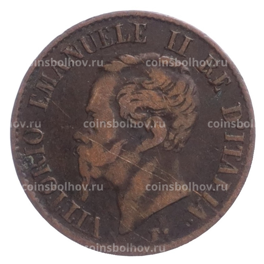 Монета 1 чентезимо 1861 года Италия (вид 2)