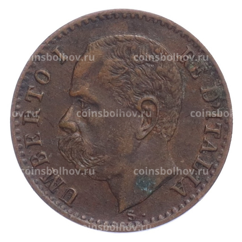 Монета 1 чентезимо 1895 года Италия (вид 2)