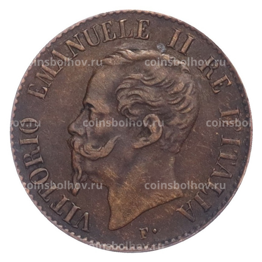 Монета 1 чентезимо 1867 года М Италия (вид 2)