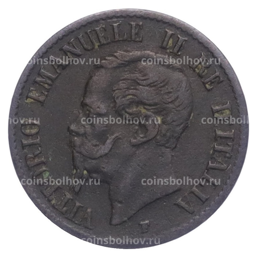 Монета 1 чентезимо 1862 года N Италия (вид 2)