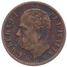 Монета 1 чентезимо 1895 года Италия (реверс)