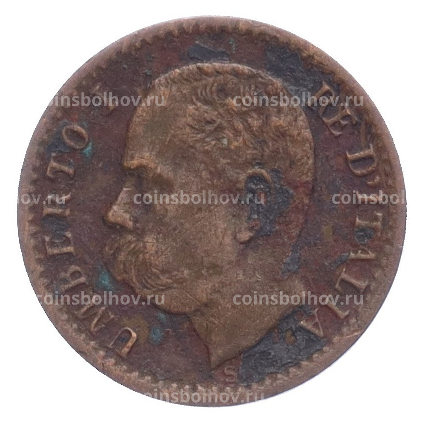 Монета 1 чентезимо 1895 года Италия (вид 2)