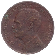 Монета 1 чентезимо 1914 года Италия (реверс)