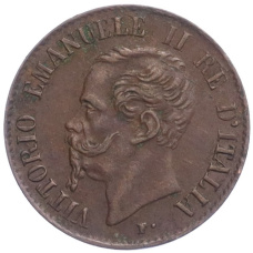Монета 1 чентезимо 1867 года Италия (реверс)