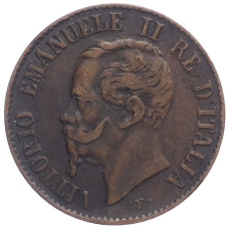Монета 1 чентезимо 1867 года M Италия (реверс)