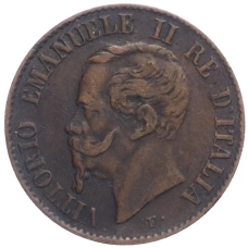 Монета 1 чентезимо 1867 года M Италия (реверс)