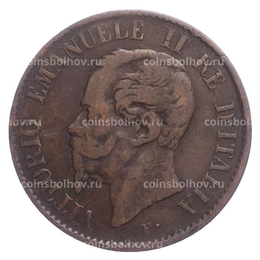 Монета 1 чентезимо 1867 года М Италия (вид 2)