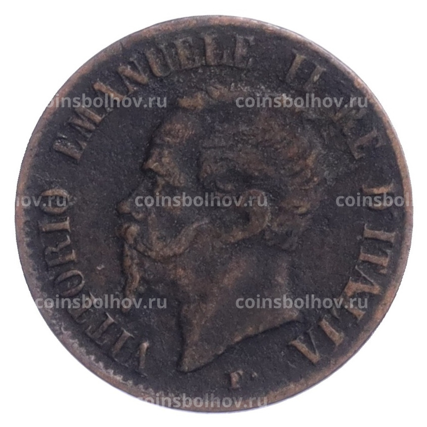Монета 1 чентезимо 1861 года М Италия (вид 2)