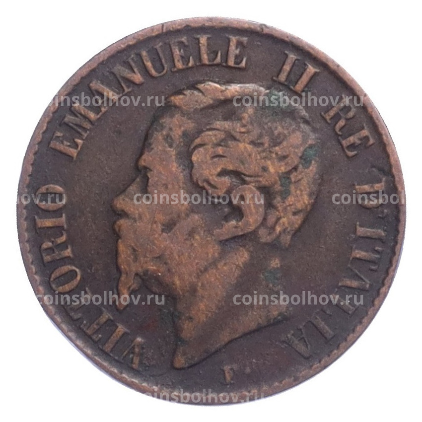 Монета 1 чентезимо 1867 года М Италия (вид 2)