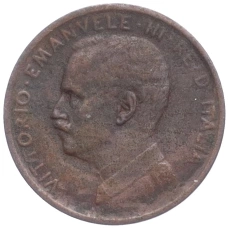 Монета 1 чентезимо 1914 года Италия (реверс)