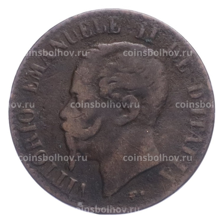 Монета 1 чентезимо 1867 года М Италия (вид 2)