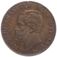 Монета 1 чентезимо 1867 года M Италия (реверс)