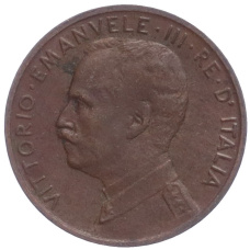 Монета 1 чентезимо 1915 года Италия (реверс)