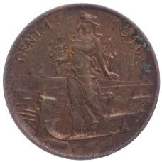 Монета 1 чентезимо 1916 года Италия (аверс)