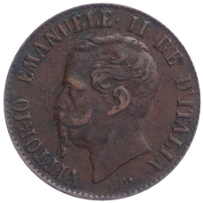 Монета 1 чентезимо 1867 года M Италия (реверс)