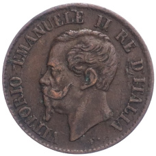 Монета 1 чентезимо 1867 года M Италия (реверс)