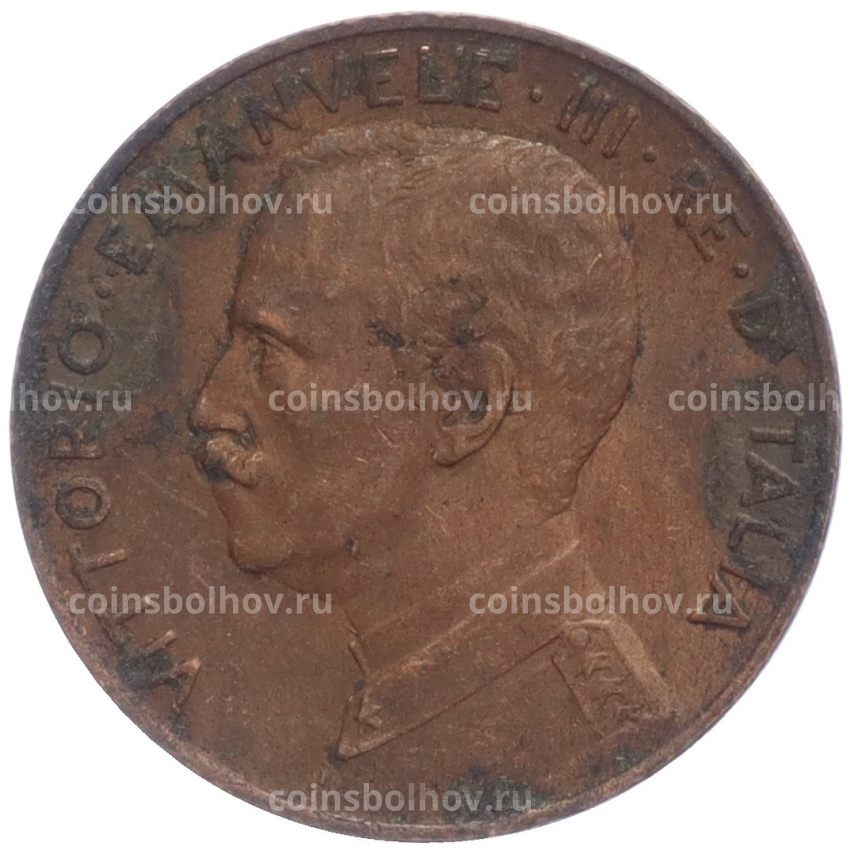 Монета 2 чентезимо 1915 года Италия (вид 2)