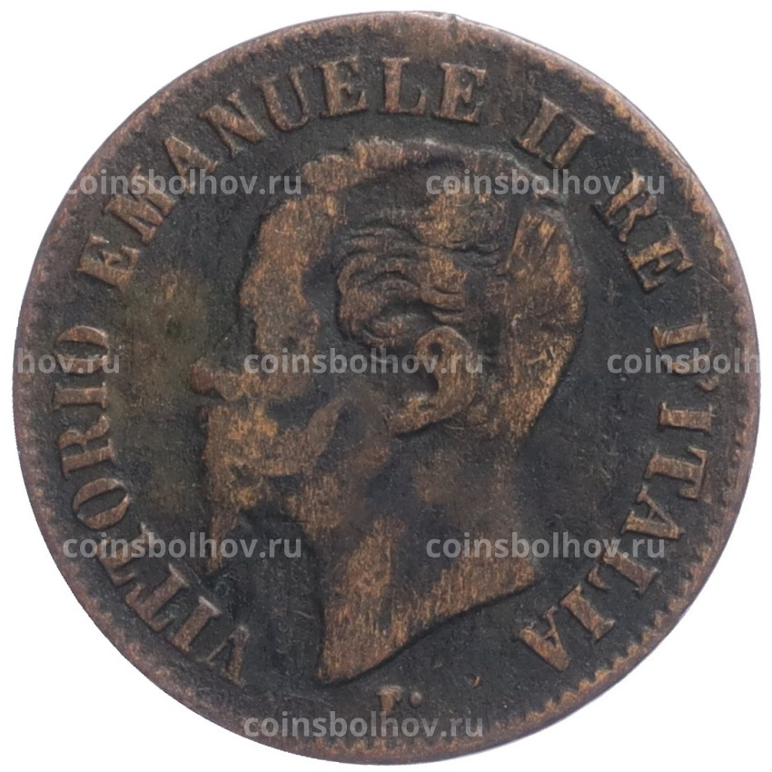 Монета 2 чентезимо 1867 года М Италия (вид 2)
