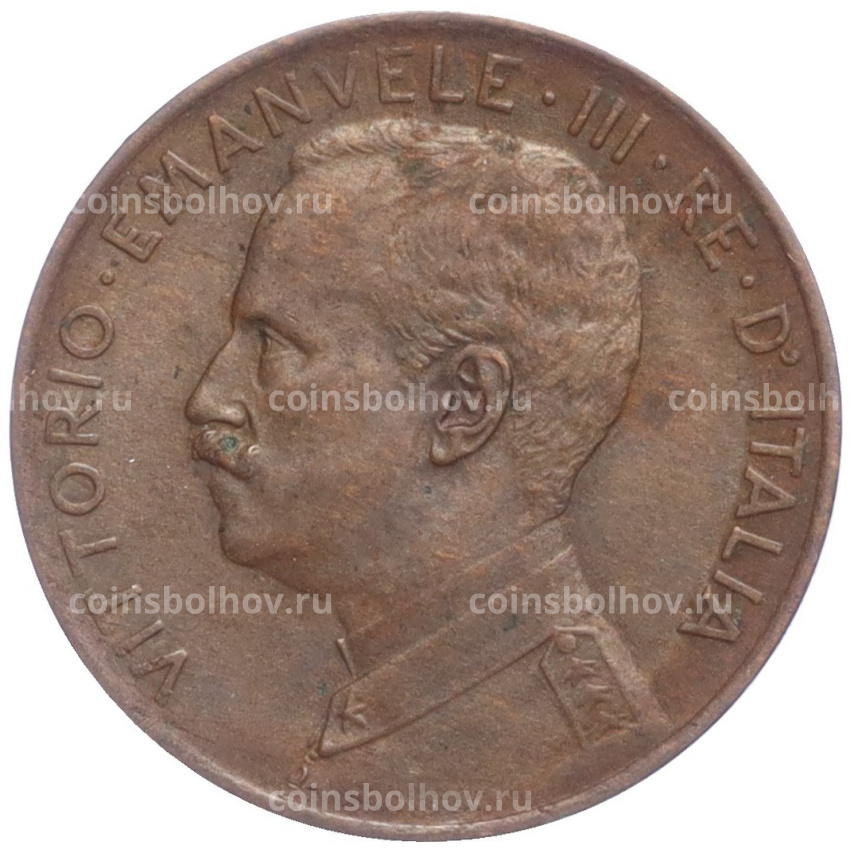 Монета 2 чентезимо 1915 года Италия (вид 2)