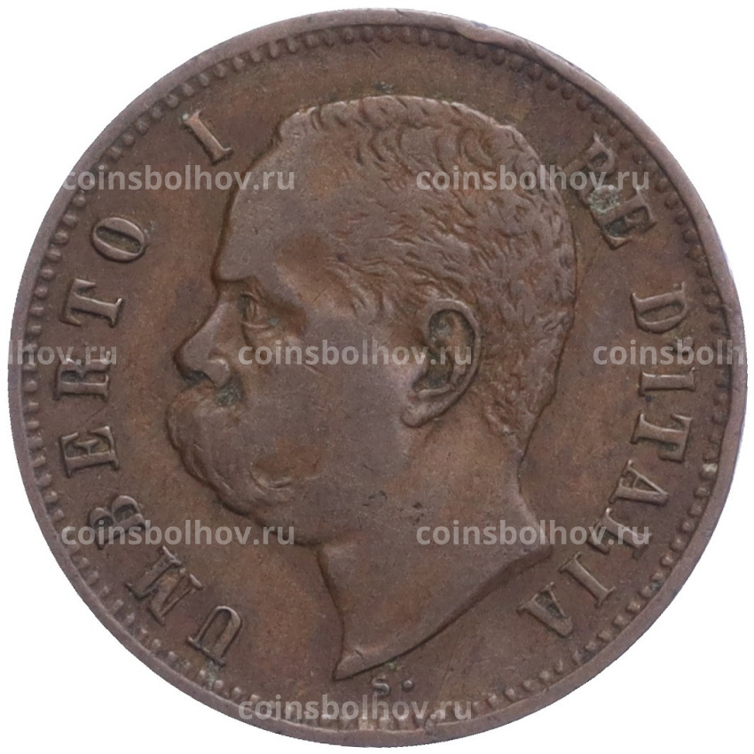 Монета 2 чентезимо 1898 года Италия (вид 2)