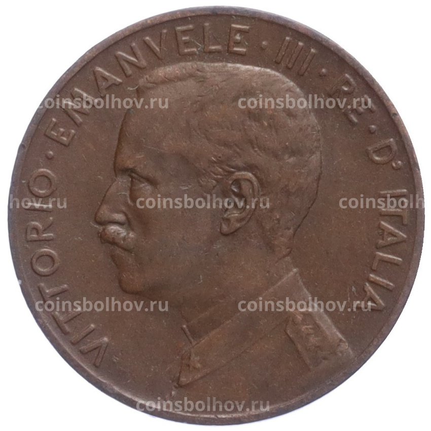 Монета 2 чентезимо 1915 года Италия (вид 2)