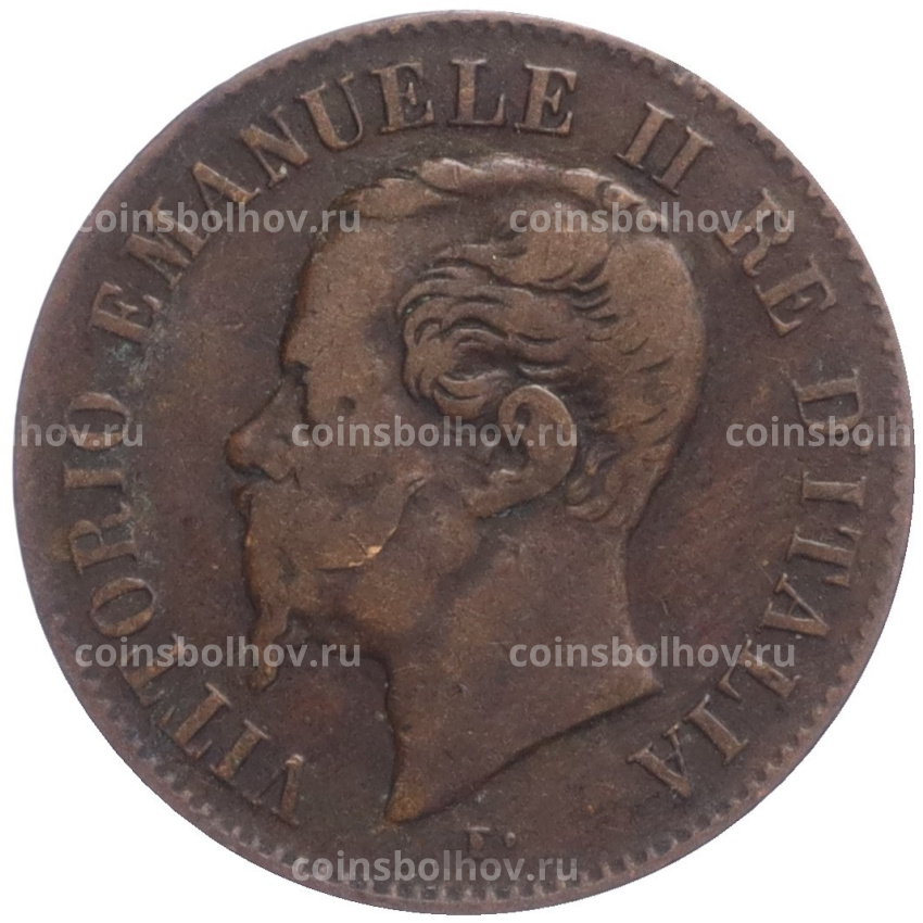 Монета 2 чентезимо 1867 года М Италия (вид 2)