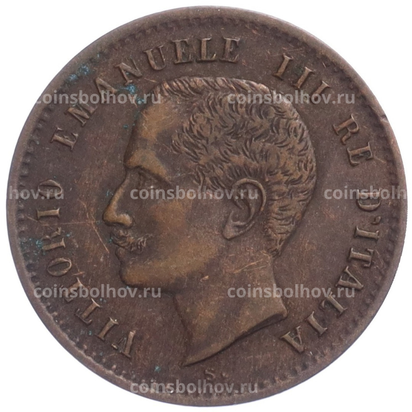 Монета 2 чентезимо 1906 года Италия (вид 2)