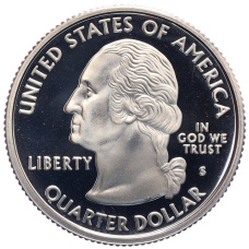 Монета 1/4 доллара (25 центов) 2008 года S США «Штаты и территории — Аризона» (реверс)