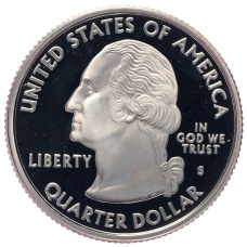 Монета 1/4 доллара (25 центов) 2008 года S США «Штаты и территории — Нью-Мехико» (реверс)