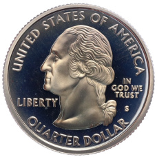 Монета 1/4 доллара (25 центов) 2006 года S США «Штаты и территории — Небраска» (реверс)