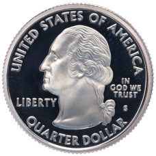 Монета 1/4 доллара (25 центов) 2005 года S США «Штаты и территории — Западная Вирджиния» (реверс)