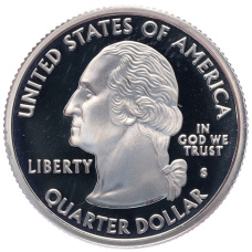 Монета 1/4 доллара (25 центов) 2005 года S США «Штаты и территории — Штат Калифорния» (реверс)