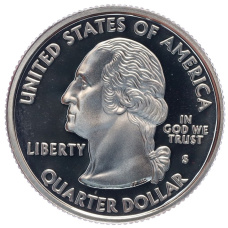 Монета 1/4 доллара (25 центов) 2003 года S США «Штаты и территории — Миссури» (реверс)