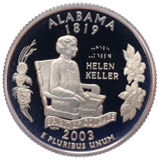 Монета 1/2 доллара (50 центов) 1921 года США «100 лет штату Алабама» (аверс)