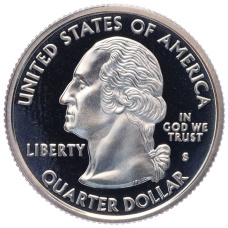 Монета 1/4 доллара (25 центов) 2002 года S США «Штаты и территории — Луизиана» (реверс)