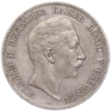 Монета 5 марок 1908 года A Германия (Пруссия) (аверс)