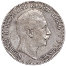 Монета 5 марок 1907 года A Германия (Пруссия) (аверс)