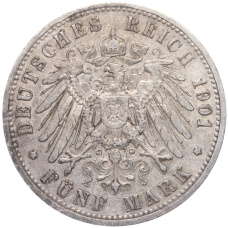 Монета 5 марок 1901 года A Германия (Пруссия) (реверс)