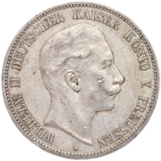 Монета 5 марок 1907 года A Германия (Пруссия) (аверс)