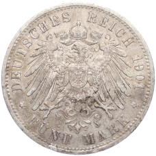 Монета 5 марок 1901 года A Германия (Пруссия) (реверс)