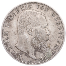 Монета 5 марок 1902 года F Германия (Вюртемберг) (аверс)
