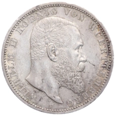 Монета 5 марок 1913 года F Германия (Вюртемберг) (аверс)
