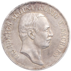 Монета 5 марок 1914 года E Германия (Саксония) (аверс)